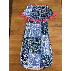 LILLY PULITZER MERIDIAN MIDI DRESS, DEEP INDIGO, LEIED BACK, NWT $178